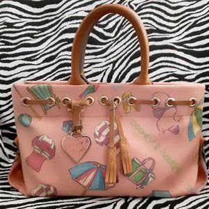 DOONEY BOURKE PINK MIAMI TASSEL TOTE HANDBAG!